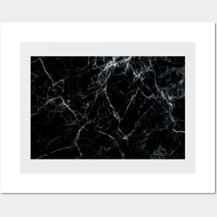 Black & White Marble Texture masks Posters and Art